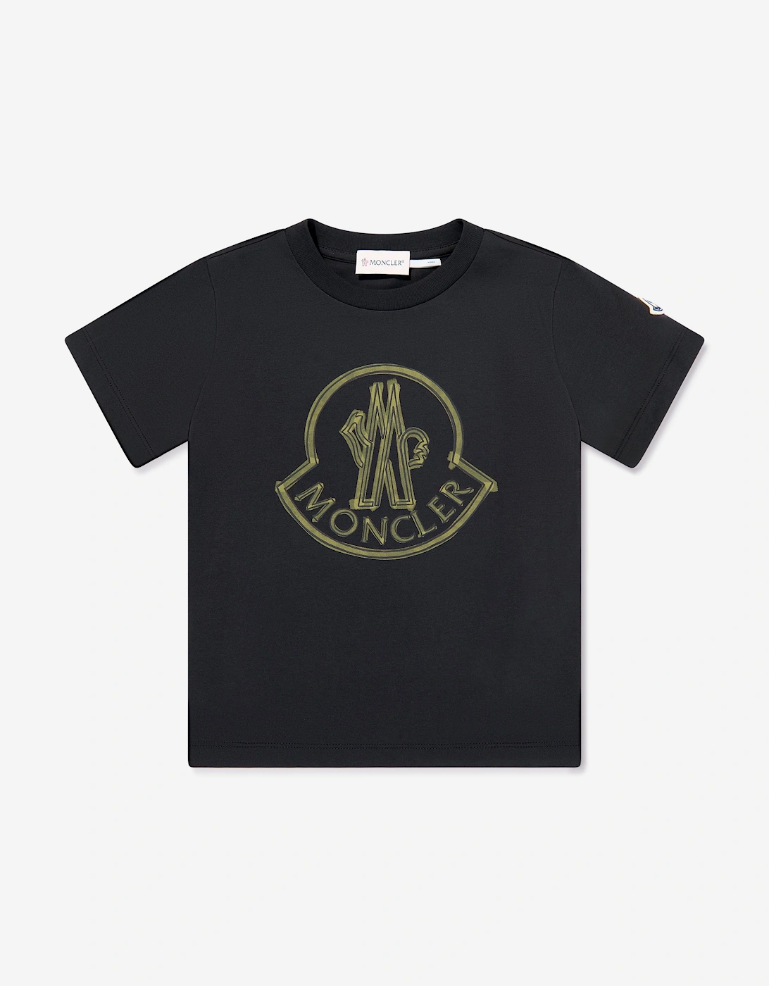 Boys Logo Print T-Shirt in Black, 5 of 4