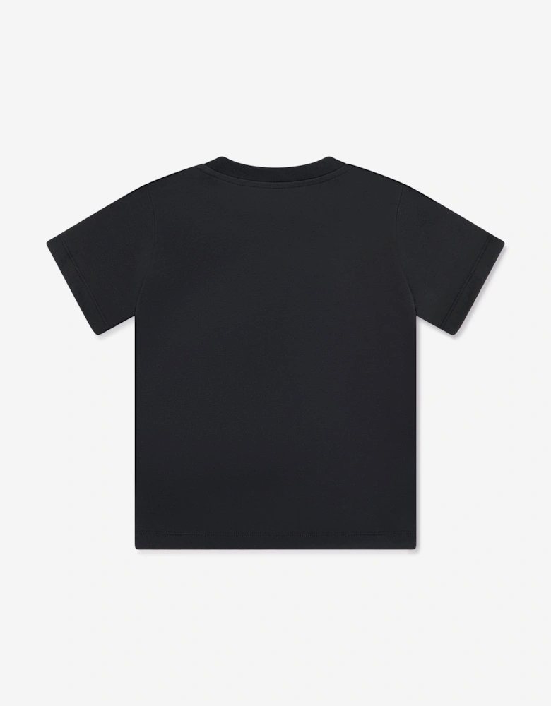 Boys Logo Print T-Shirt in Black