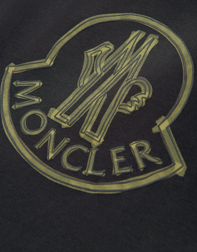 Boys Logo Print T-Shirt in Black