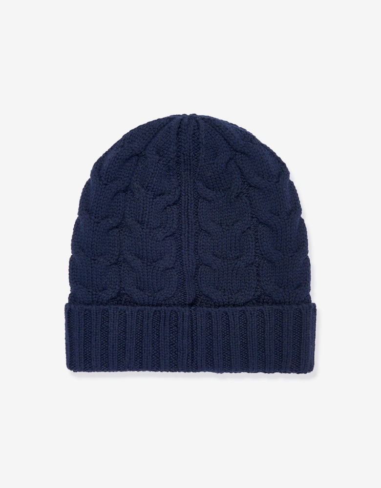 Enfant Boys Logo Beanie Hat in Navy
