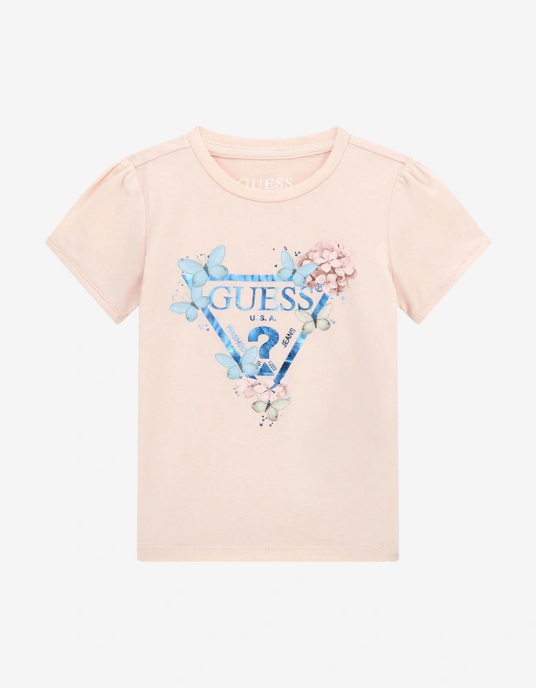 Girls Logo T-Shirt in Pink