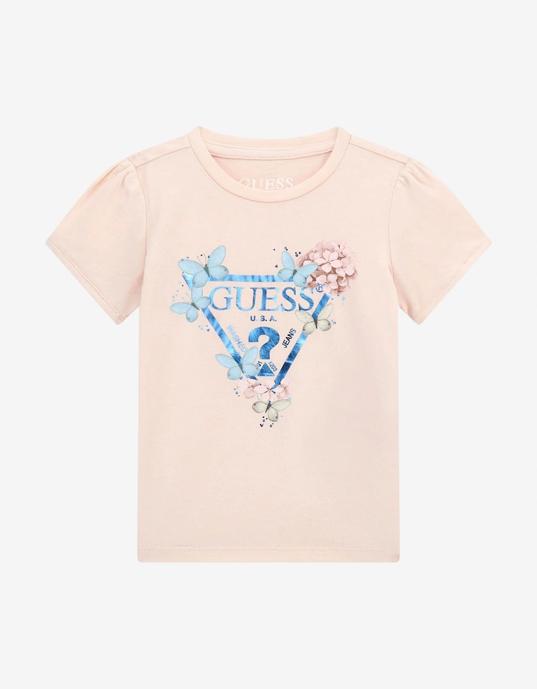 Girls Logo T-Shirt in Pink, 5 of 4