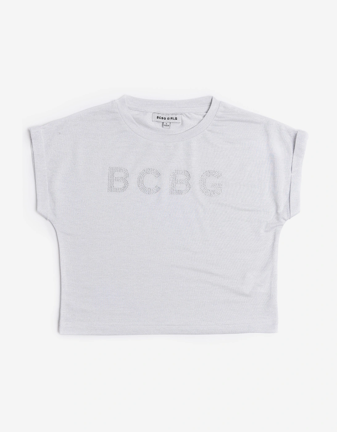 BCBG Girls Glitter T-Shirt in Grey, 5 of 4