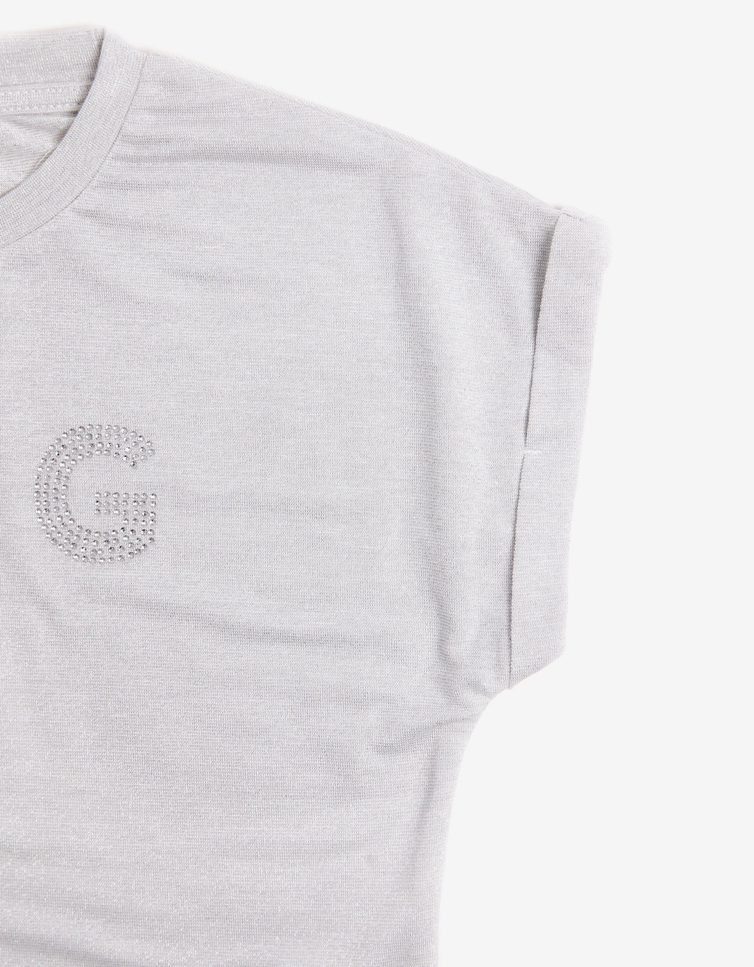 BCBG Girls Glitter T-Shirt in Grey