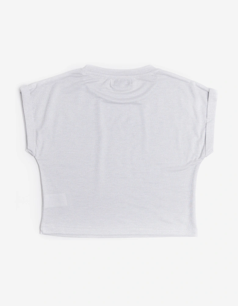 BCBG Girls Glitter T-Shirt in Grey