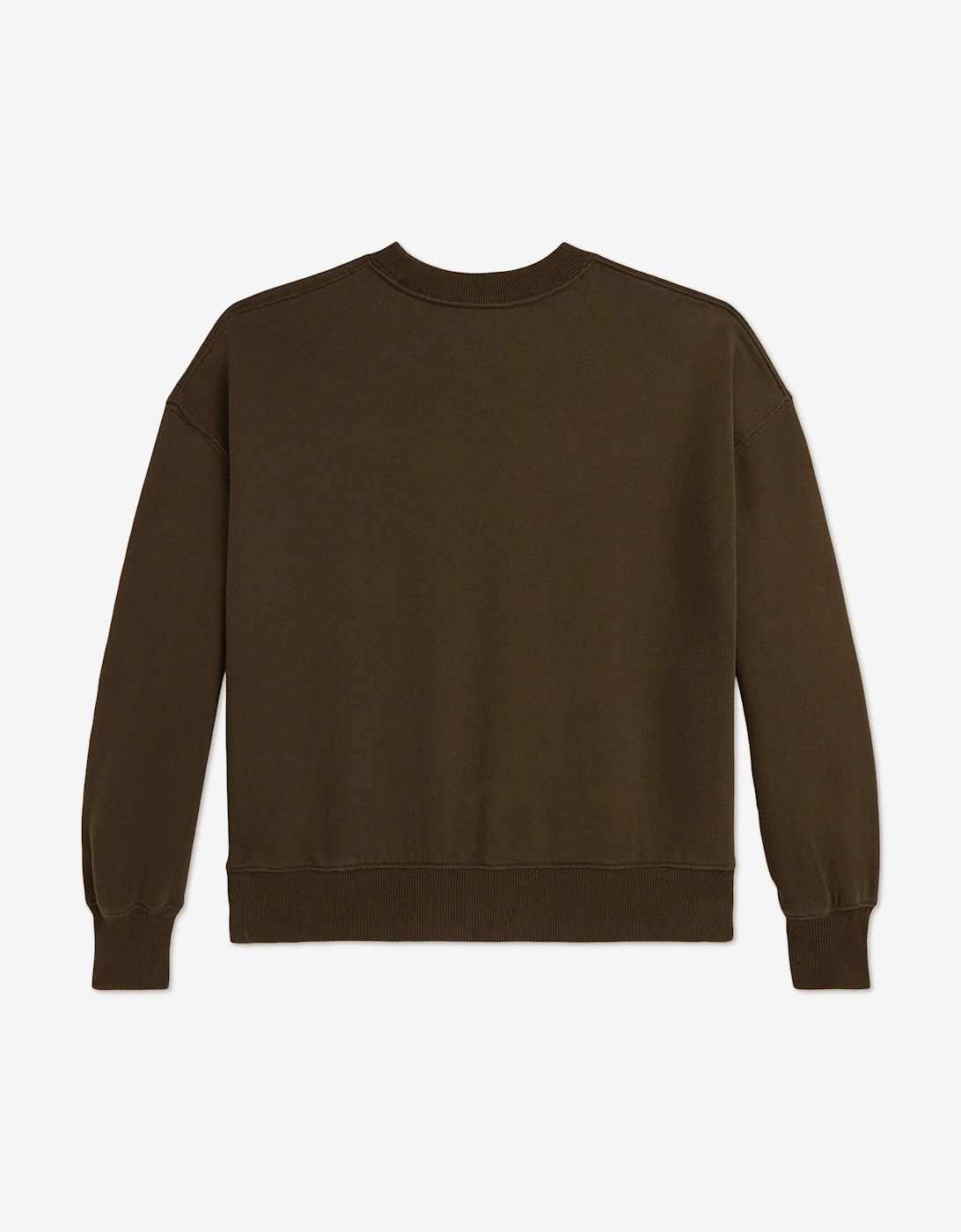 Girls Polo Sweatshirt in Brown