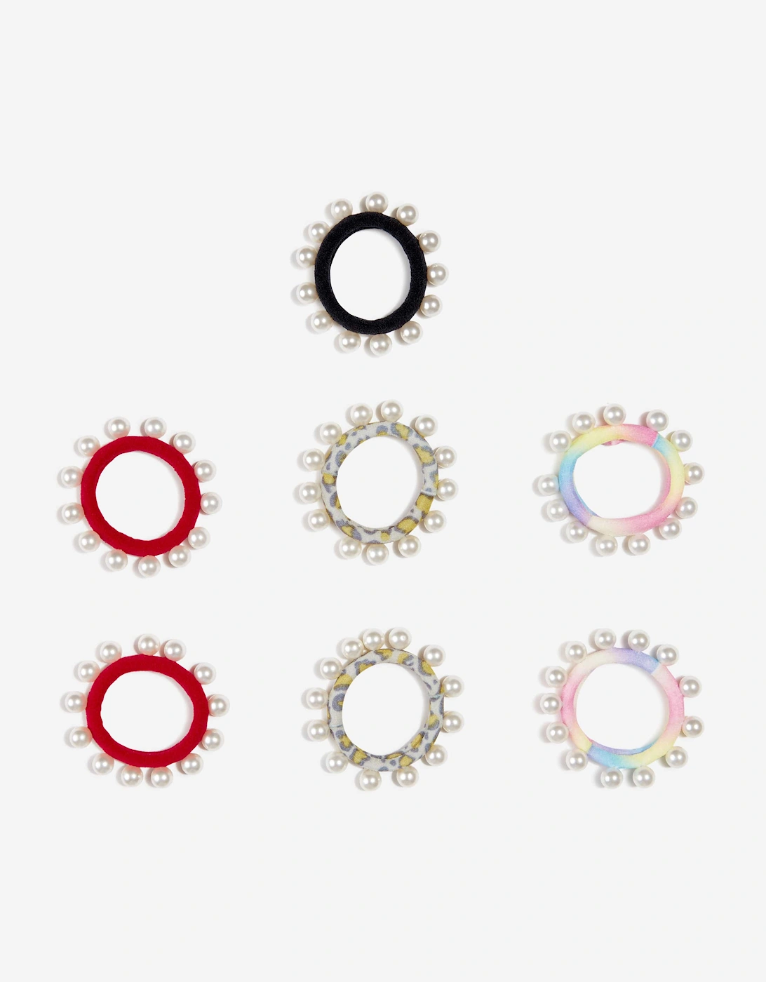 Girls Central Park Pearl Hair Ties in Pearl