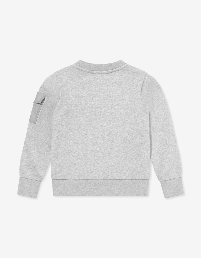 Boys Logo Sweatshirt in Grey