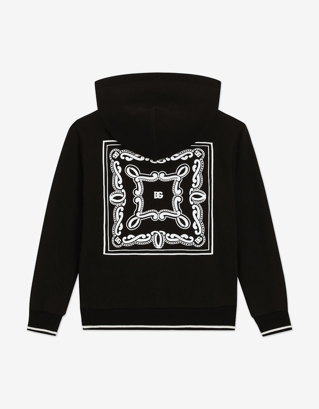 Boys Logo Zip Up Top in Black