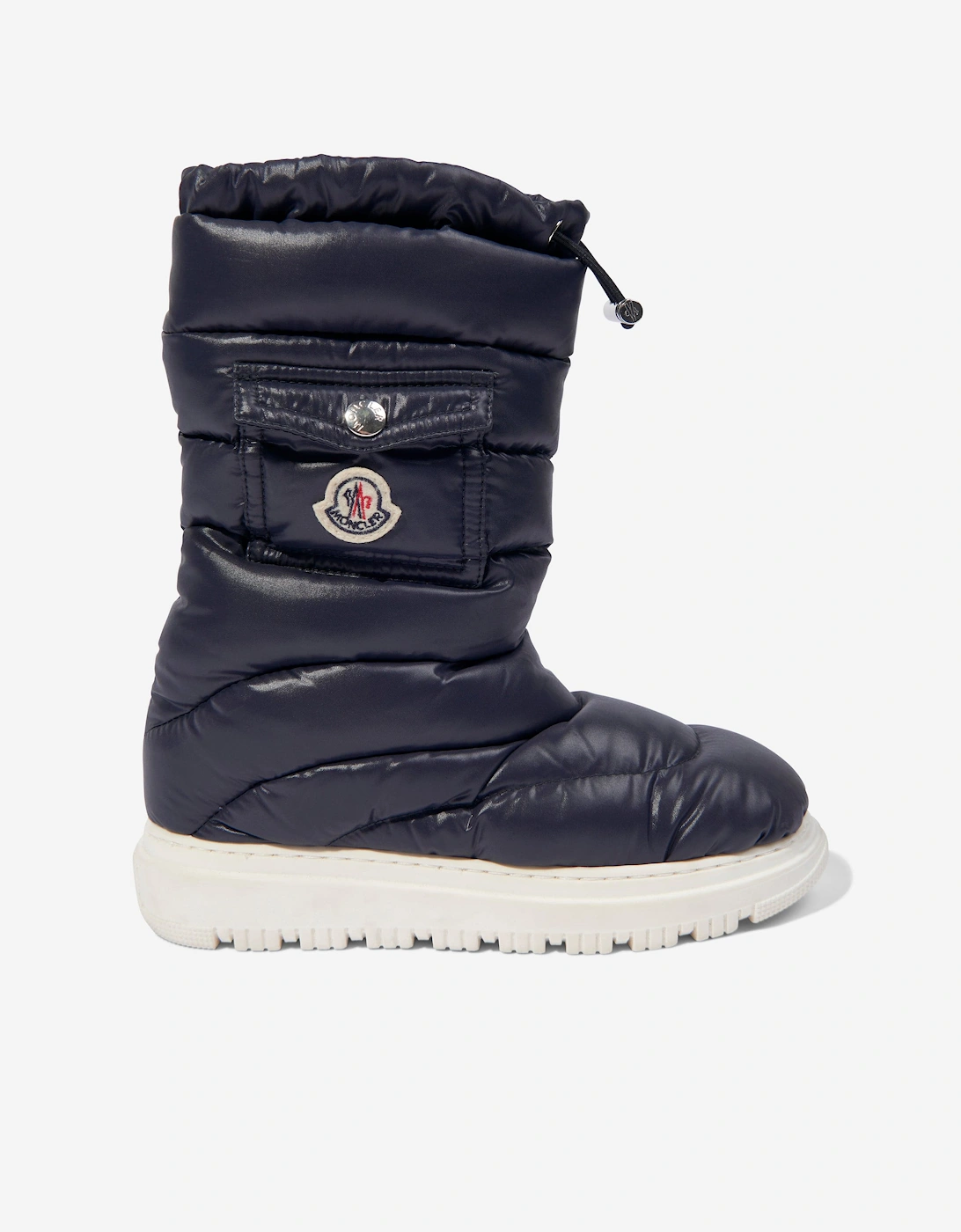 Enfant Kids Down Padded Petit Gaia Pocket Snow Boots in Navy, 5 of 4