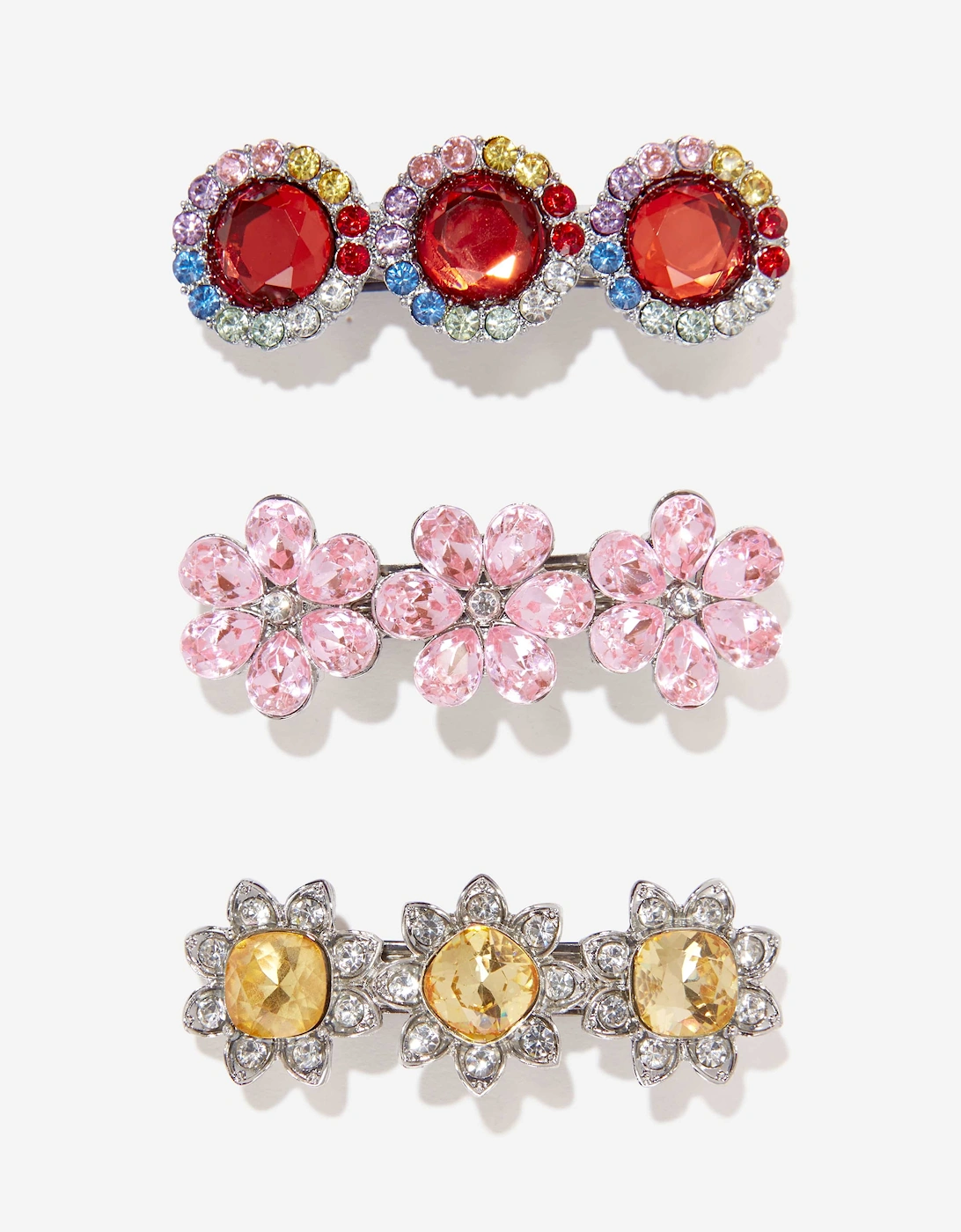 Girls Ballet Recital Gem Hair Barrettes in Multicolour