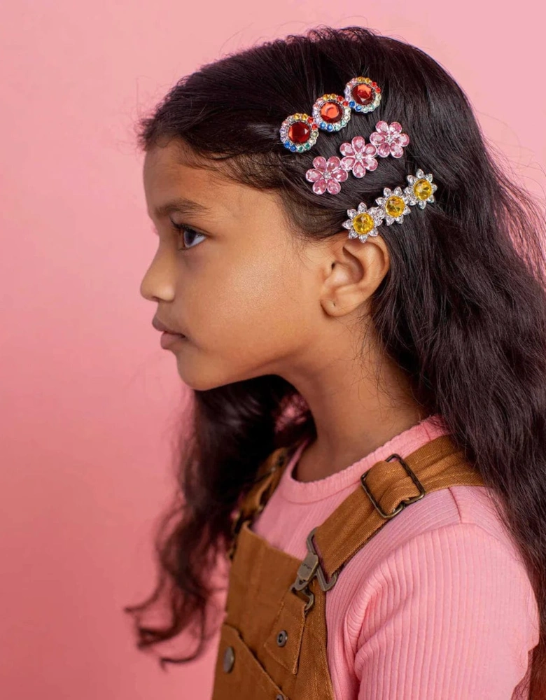 Girls Ballet Recital Gem Hair Barrettes in Multicolour