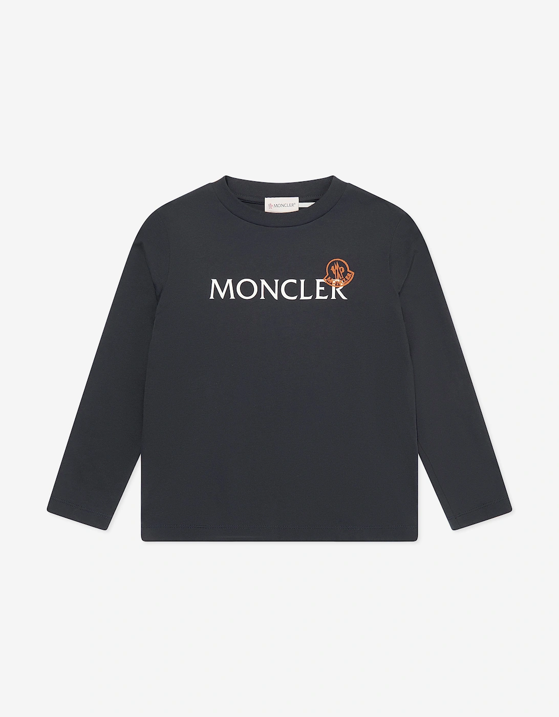 Enfant Boys Long Sleeve Logo T-Shirt in Navy, 5 of 4