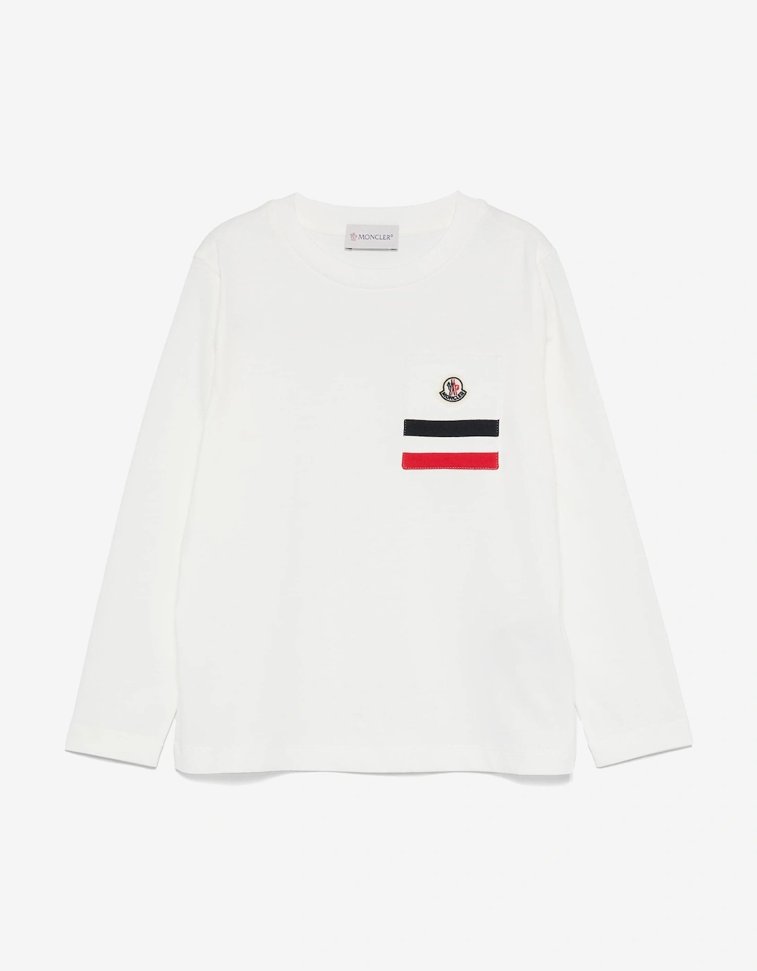 Enfant Boys Long Sleeve Logo T-Shirt in White