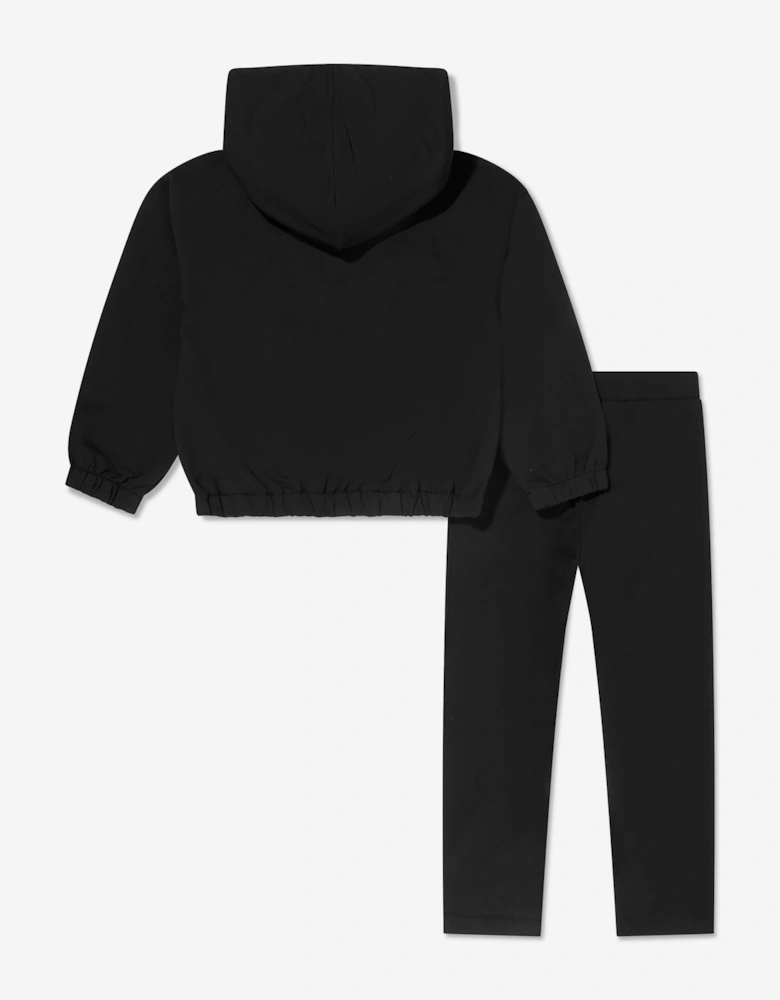 Girls Teddy Bear Legging Set in Black