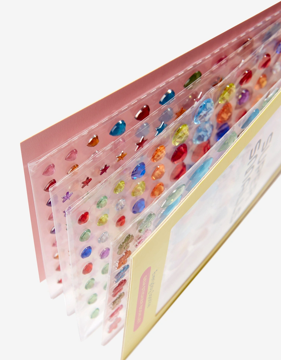 Girls Everyday Sparkle Page Jewel 4-Page Sticker Book in Black