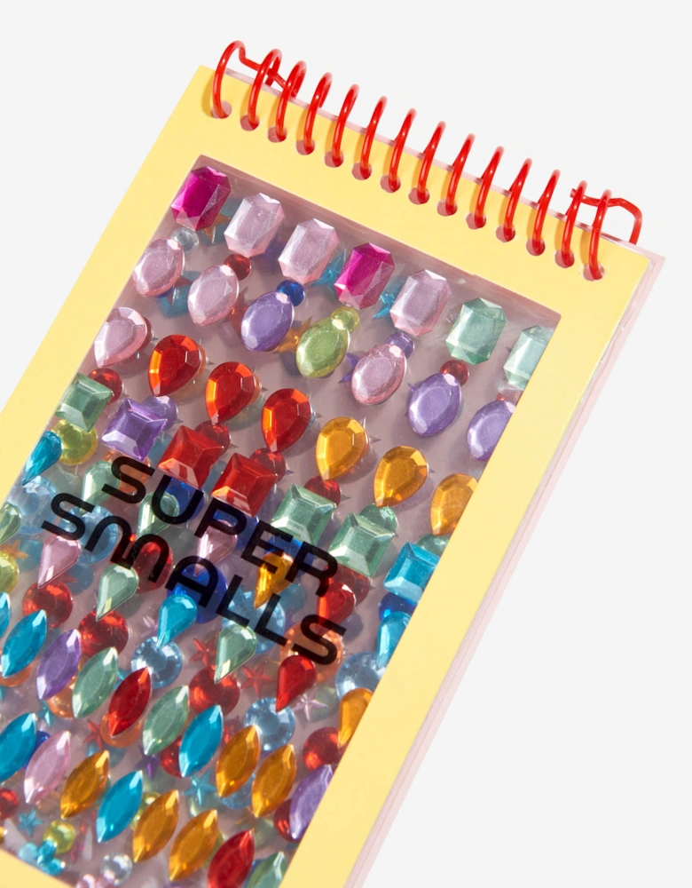 Girls Everyday Sparkle Page Jewel 4-Page Sticker Book in Black