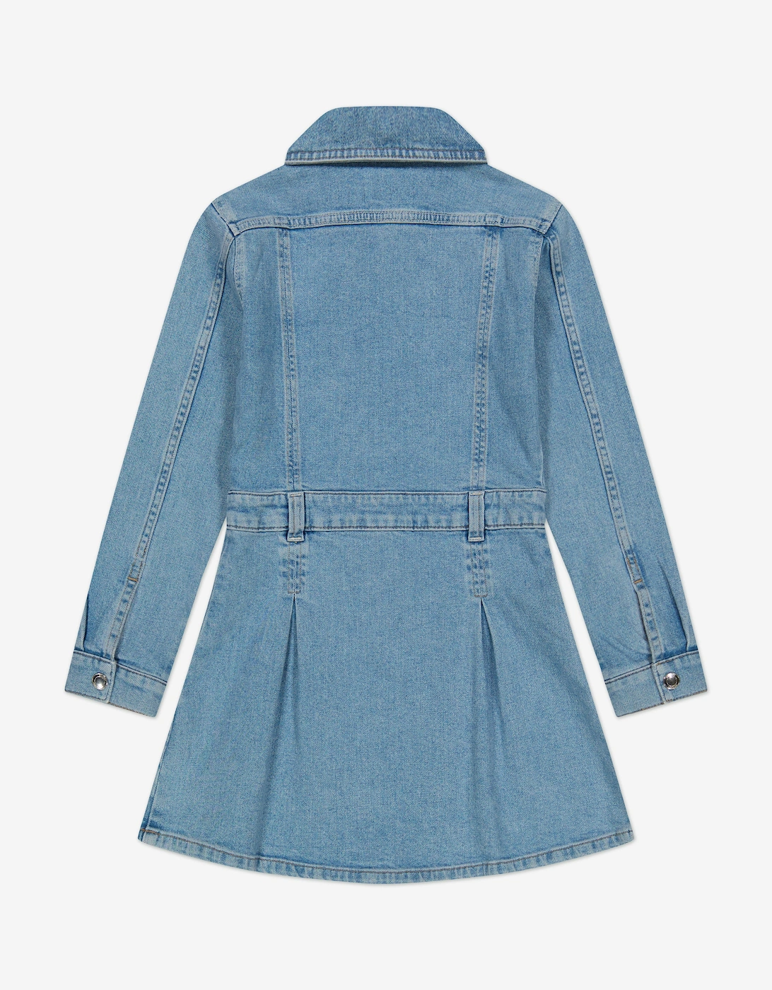 Girls Manning Denim Dress in Blue