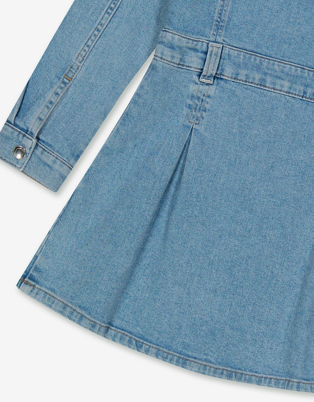 Girls Manning Denim Dress in Blue