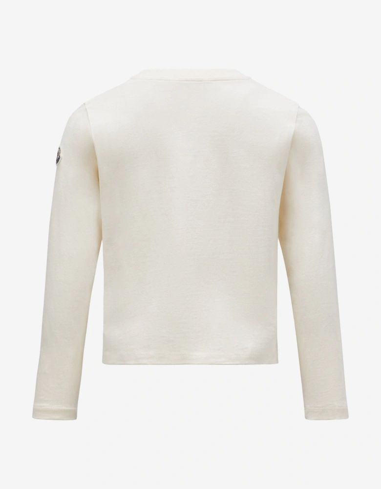 Enfant Girls Long Sleeve T-Shirt in Ivory