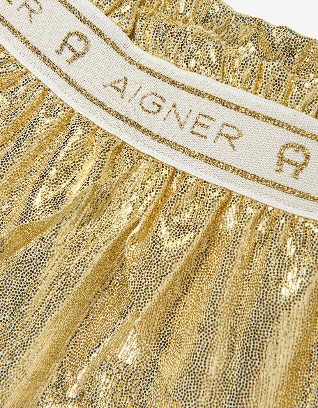 Girls Metallic Trousers in Gold