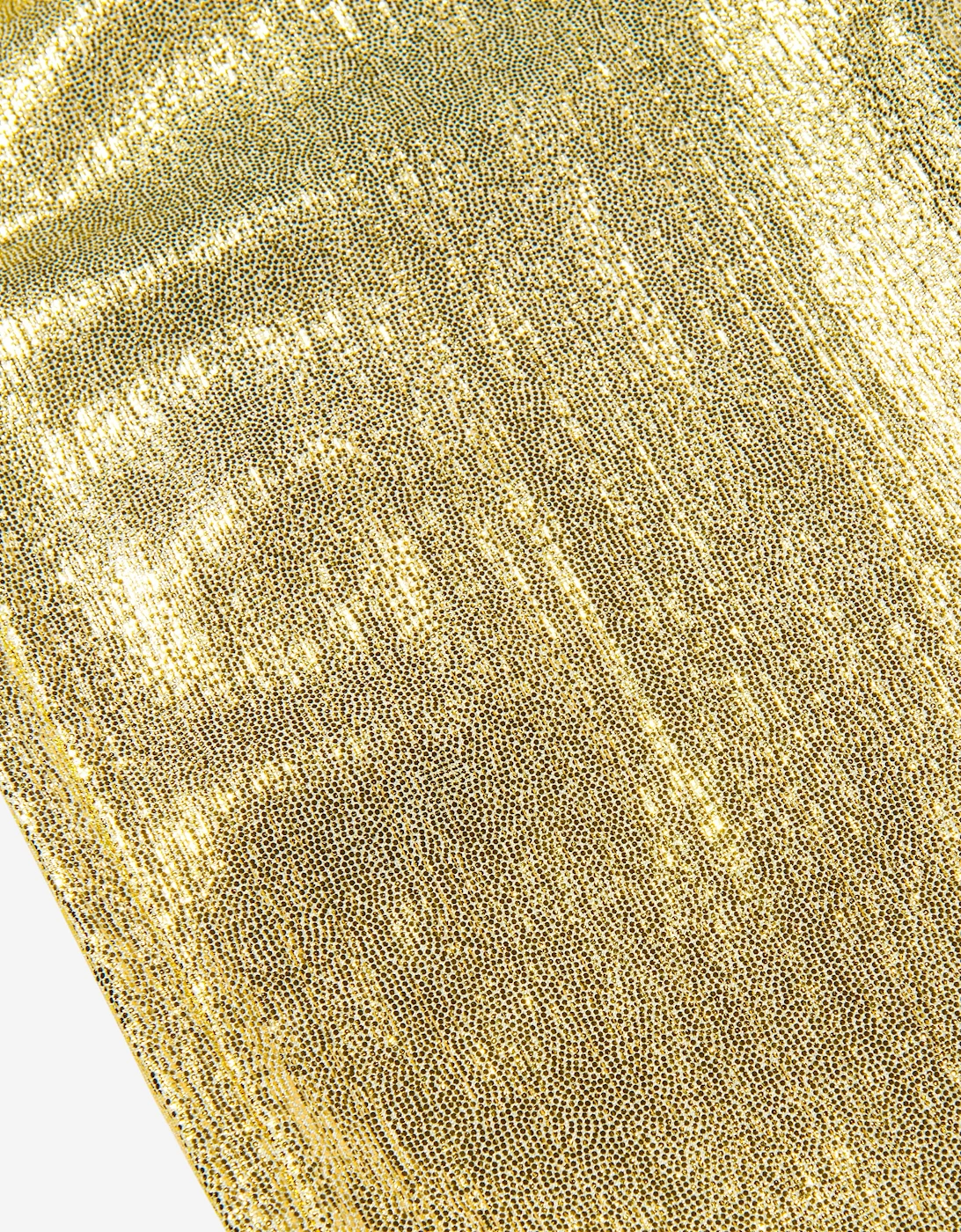 Girls Metallic Trousers in Gold