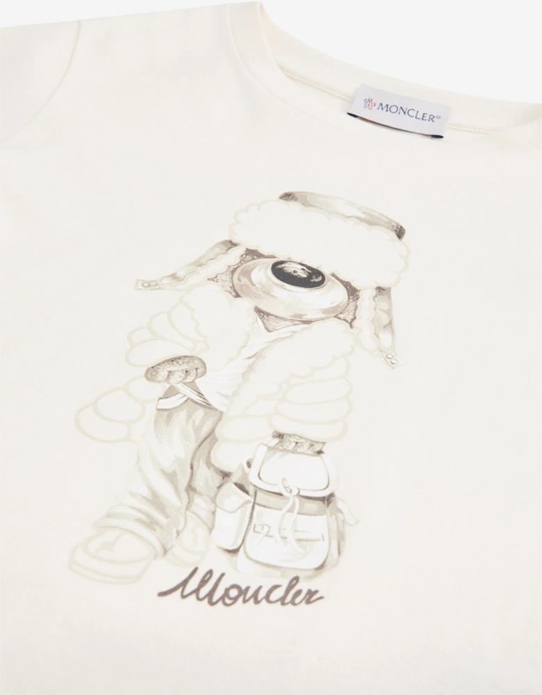 Enfant Girls Long Sleeve T-Shirt in Ivory