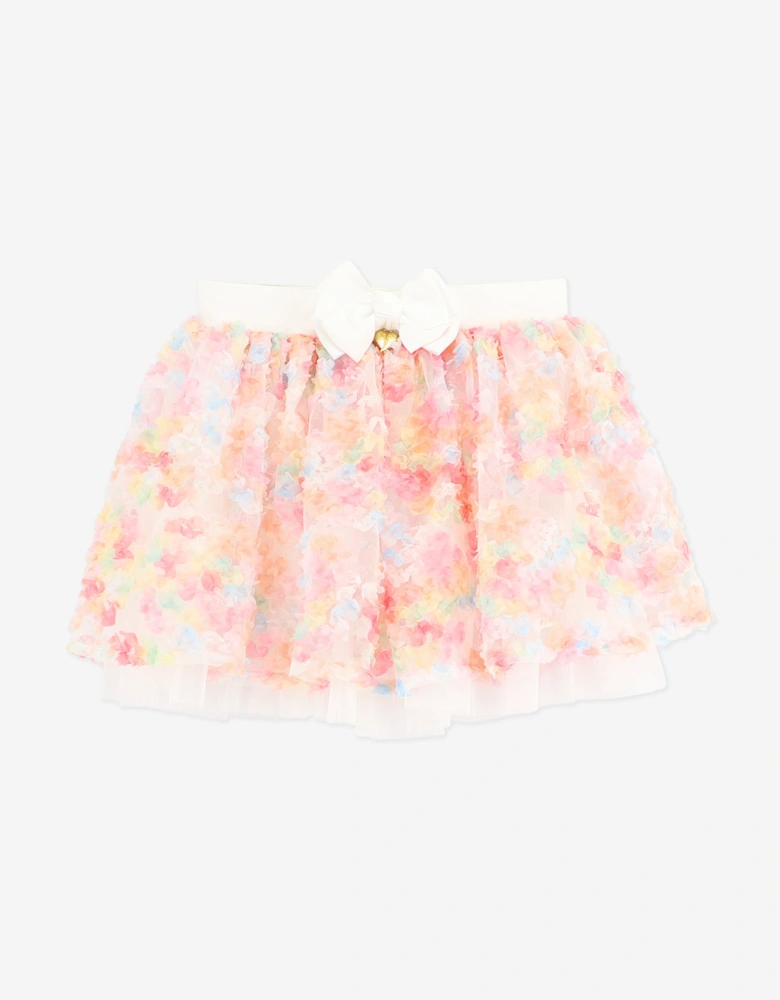 Angels Face Girls Confetti Top and Skirt Set in White