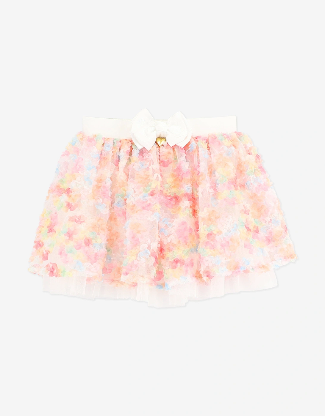 Angels Face Girls Confetti Top and Skirt Set in White