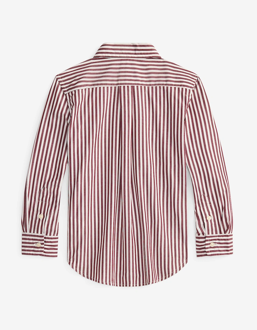 Boys Striped Logo Shirt in Red