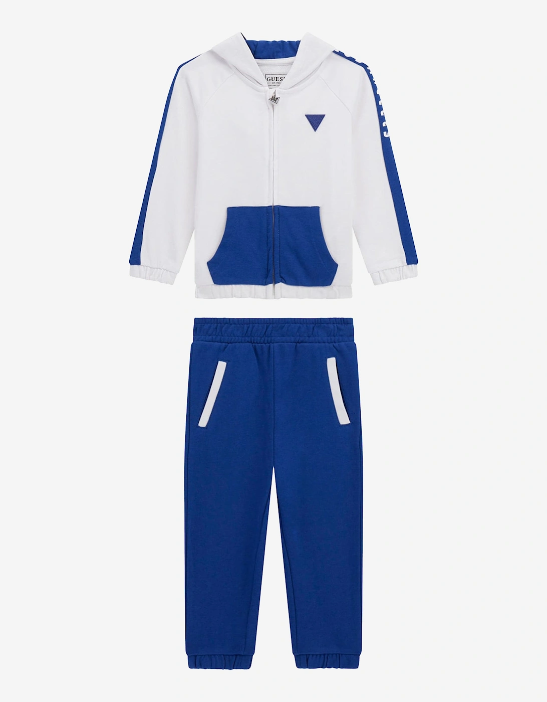 Boys Active Tracksuit in White, 5 of 4