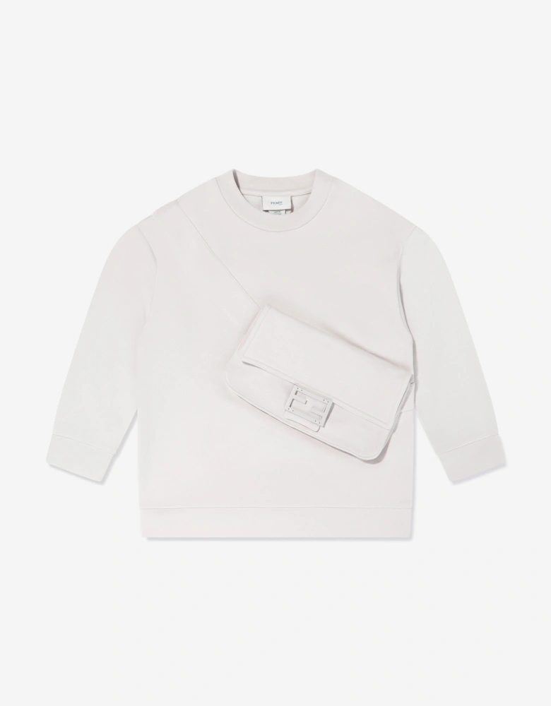 Kids Baguette Pocket Sweatshirt Ivory