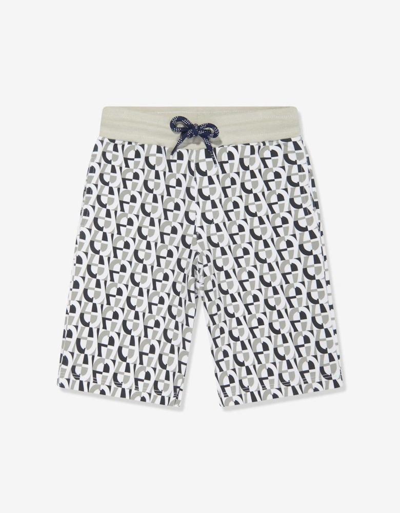 Boys Logo Bermuda Shorts in Grey