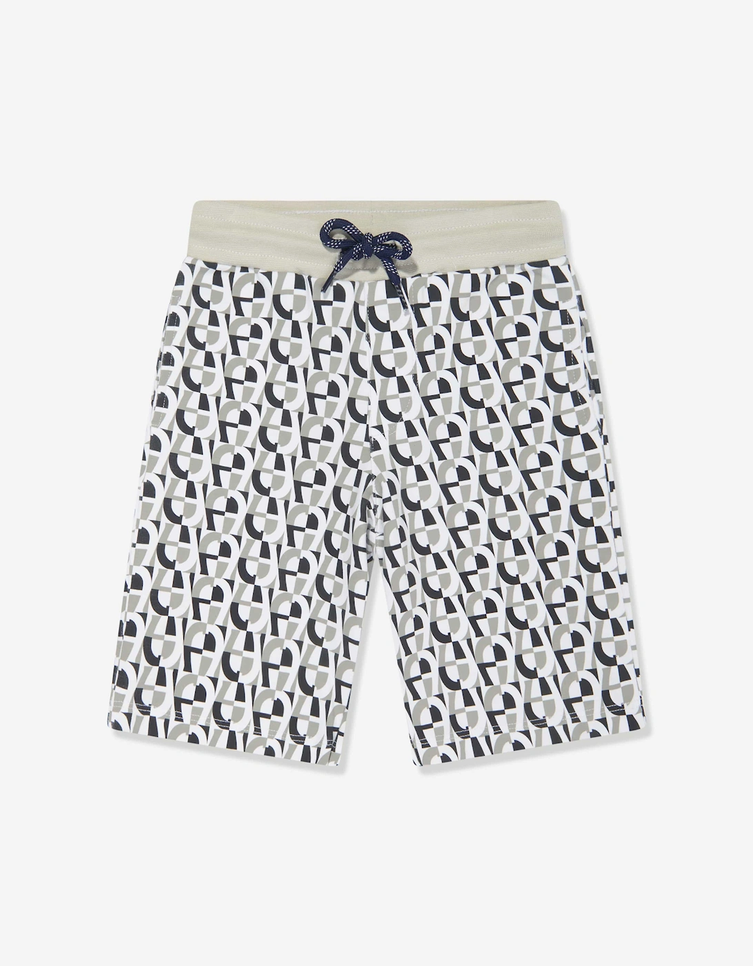 Boys Logo Bermuda Shorts in Grey, 5 of 4