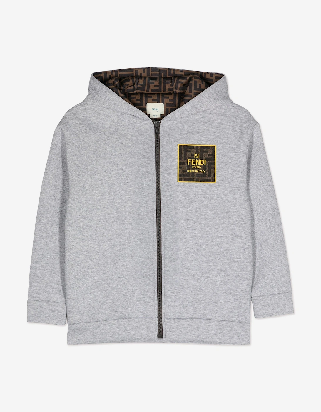 Kids FF Logo Zip Up Top in Grey, 5 of 4