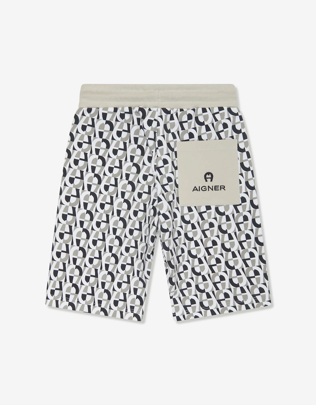 Boys Logo Bermuda Shorts in Grey