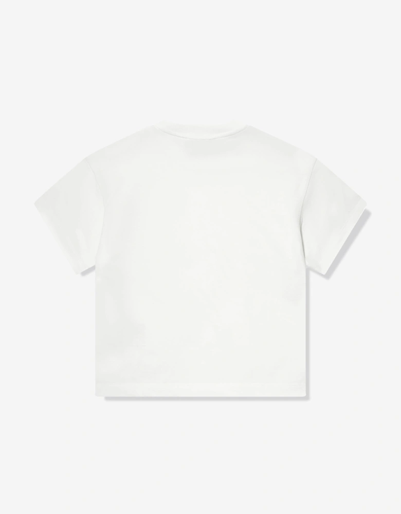 Kids Logo Pocket T-Shirt in White