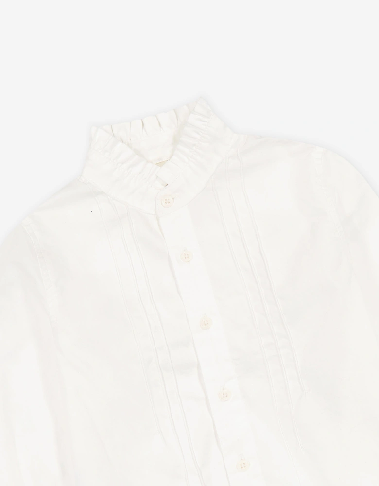 Girls Simona Shirt in White