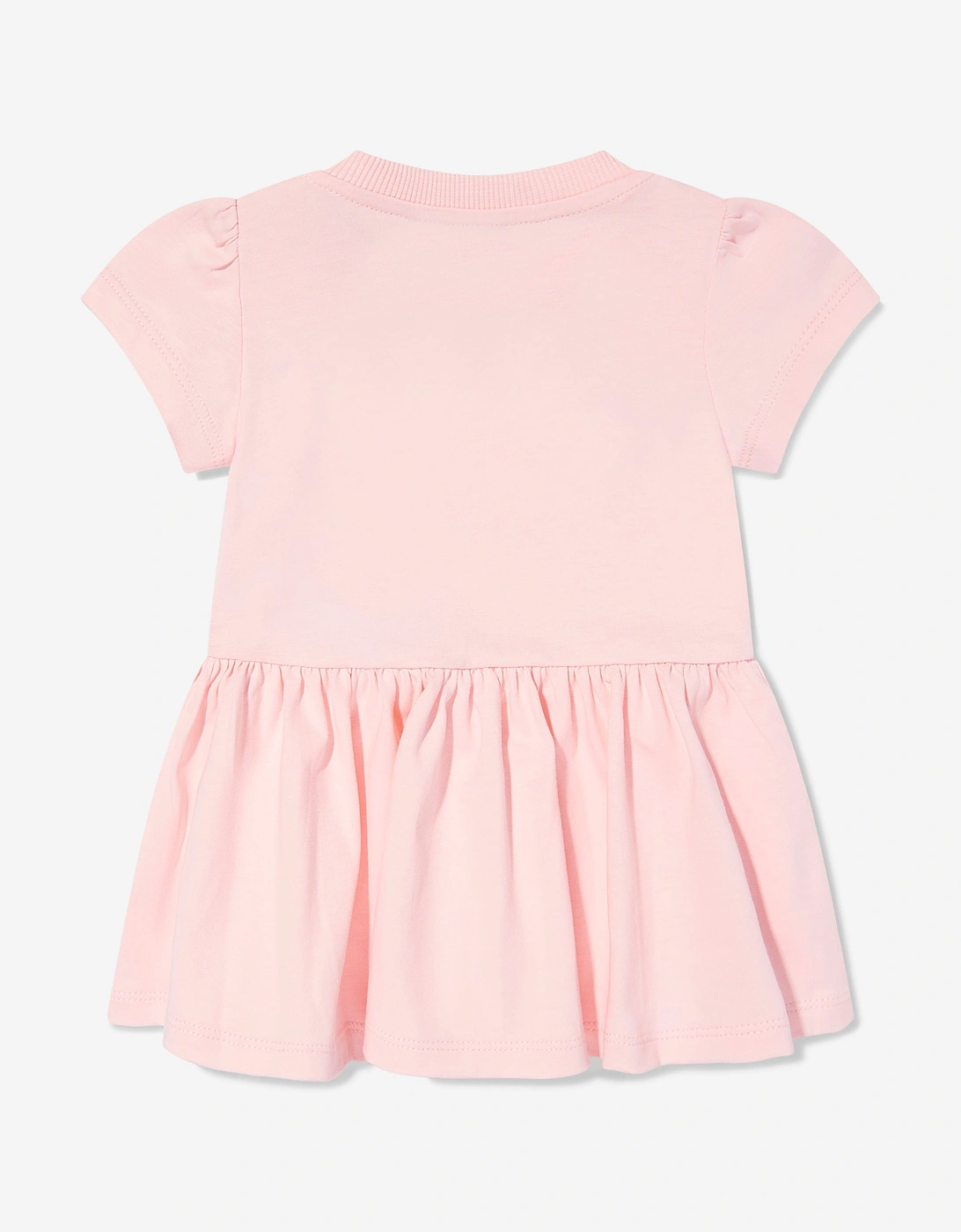 Baby Girls Logo Skater Dress in Pink