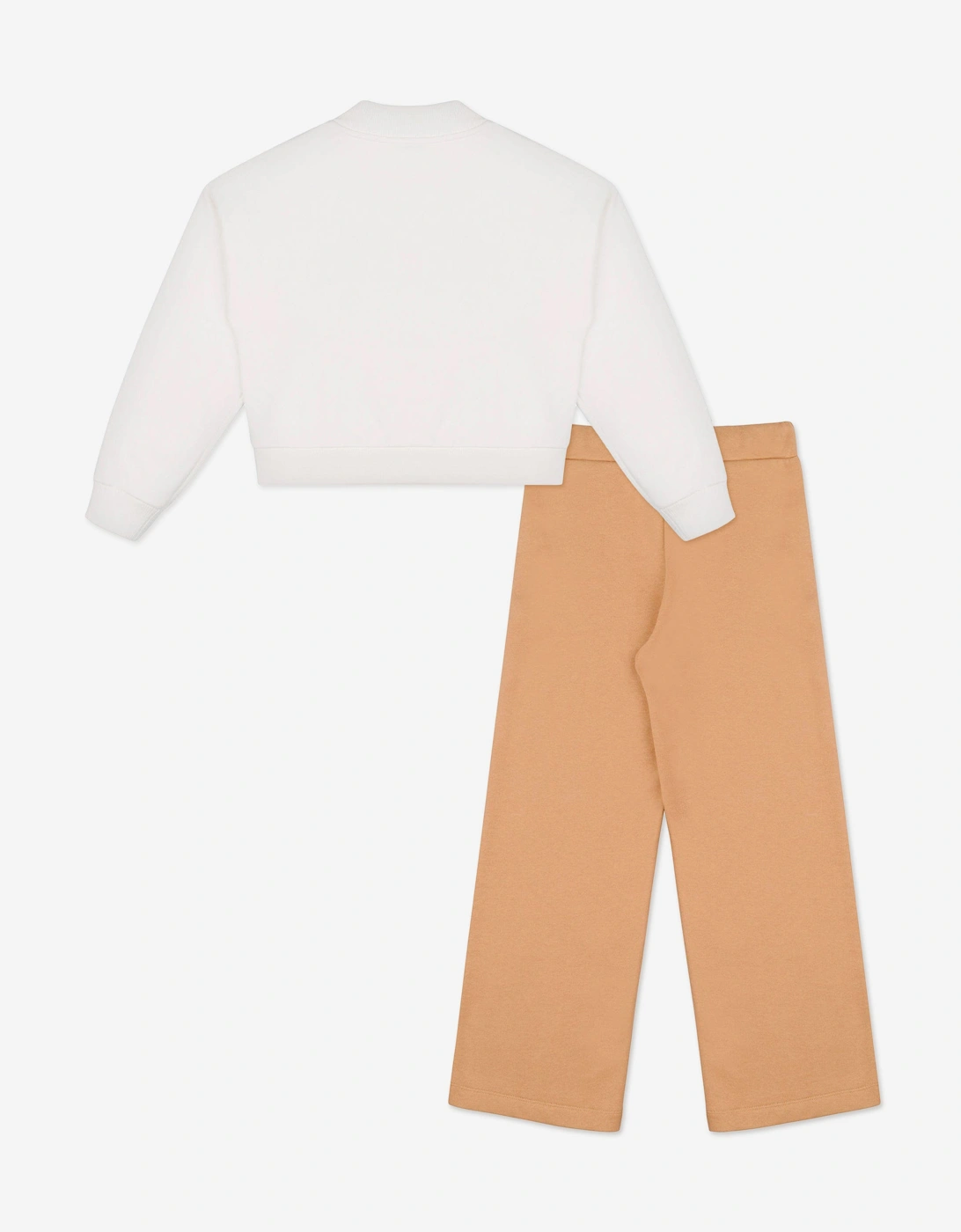 Girls Logo Tracksuit in Brown