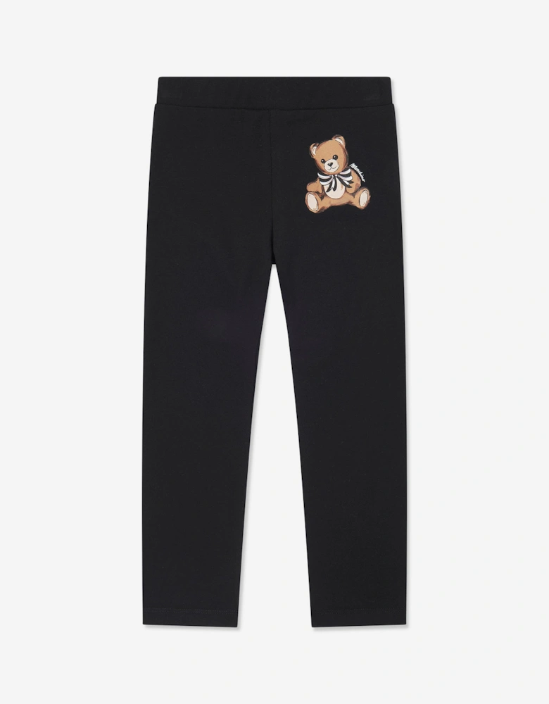 Girls Teddy Bear Legging Set in Ivory