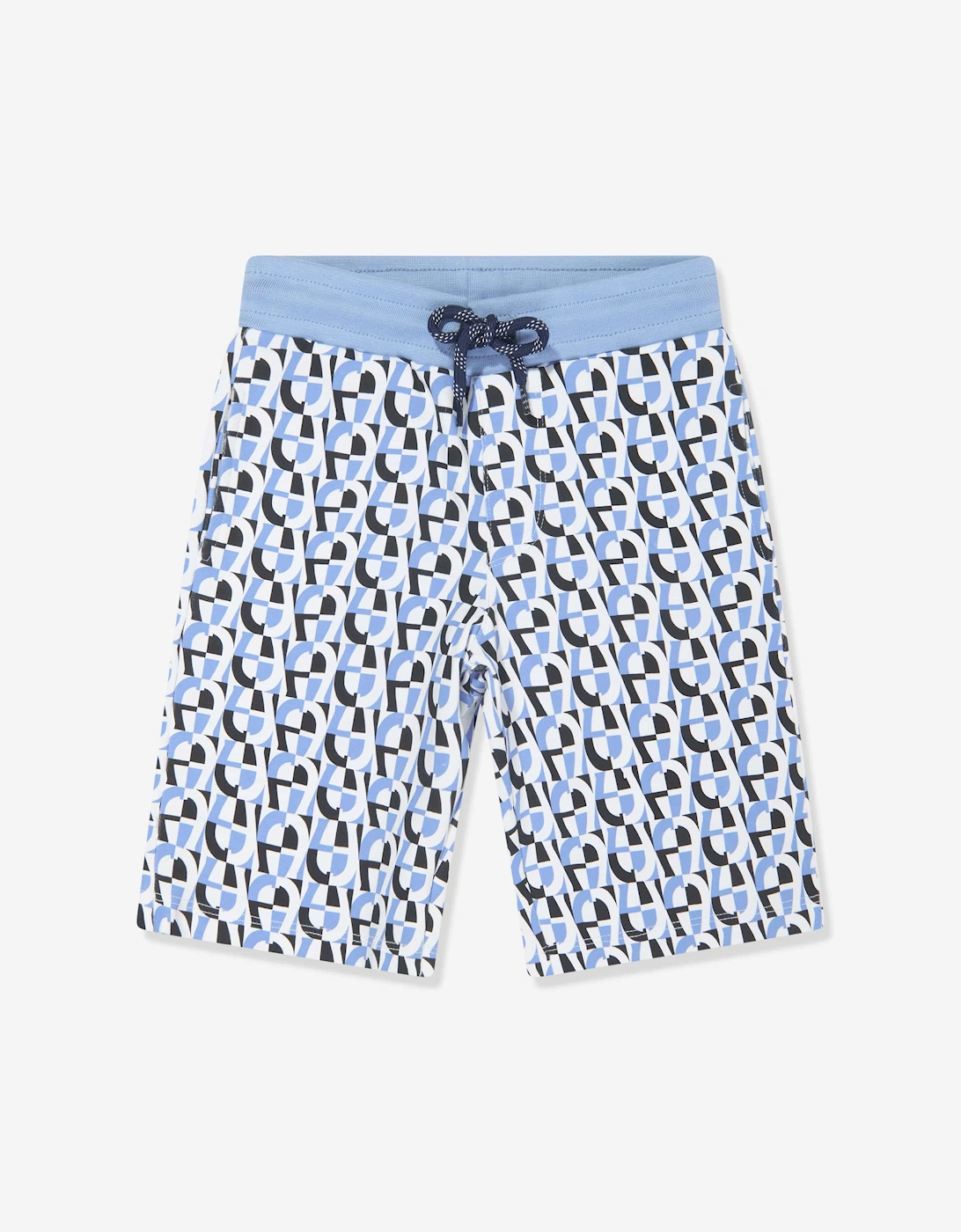 Boys Logo Bermuda Shorts in Blue, 5 of 4
