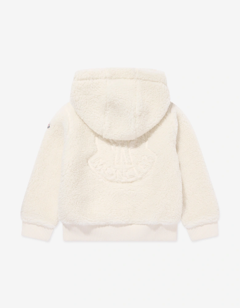 Enfant Boys Zip Up Cardigan in Ivory