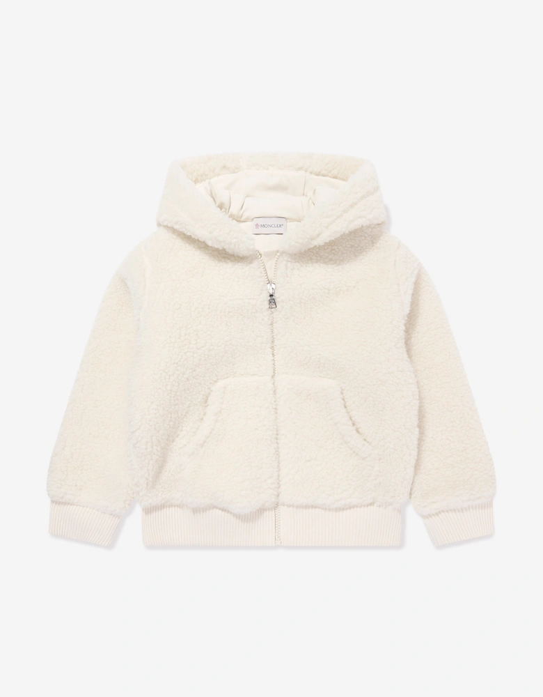Enfant Boys Zip Up Cardigan in Ivory