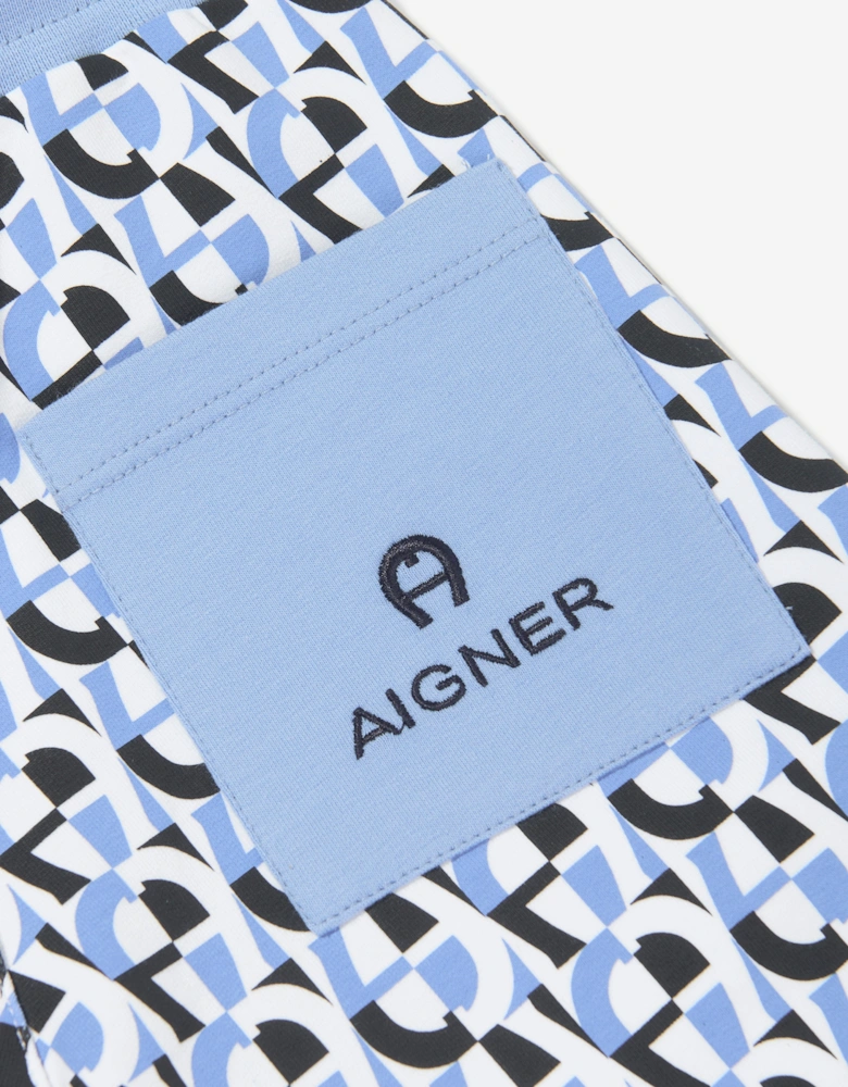 Boys Logo Bermuda Shorts in Blue