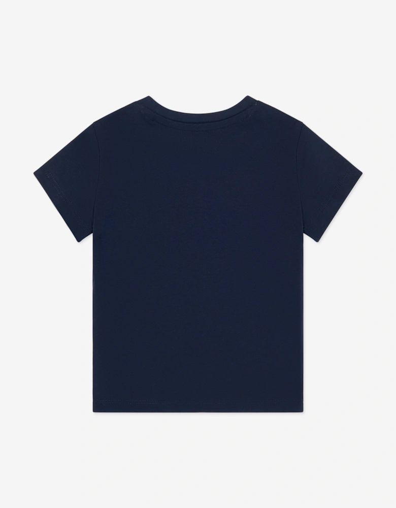 Boys Bear T-Shirt in Navy