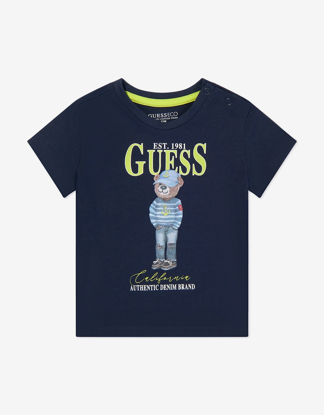 Boys Bear T-Shirt in Navy, 5 of 4