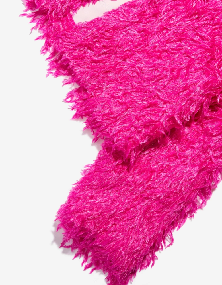 Girls Feathered Jacket in Pink
