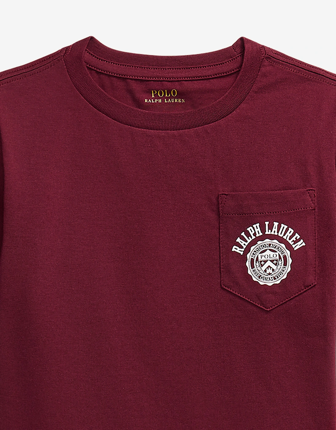 Boys Logo Pocket T-Shirt in Red