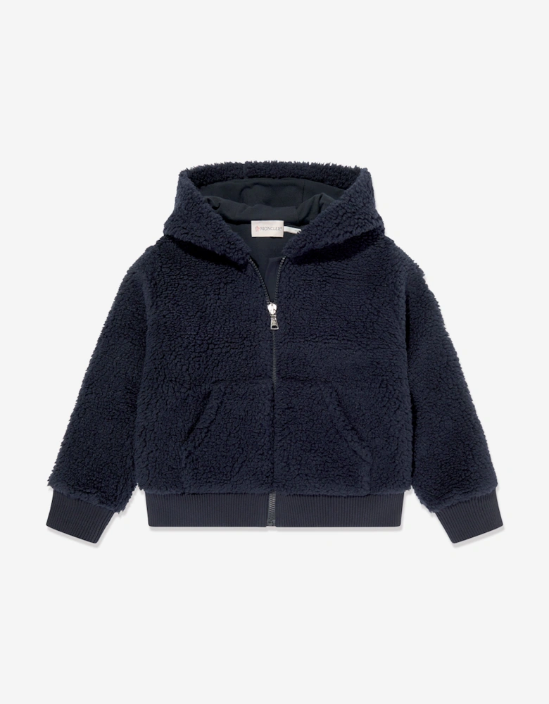 Enfant Boys Zip Up Cardigan in Navy